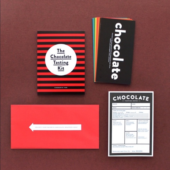 NWT Chocolate Tasting Kit Foodie Gift Book Set NEW - Picture 5 of 9